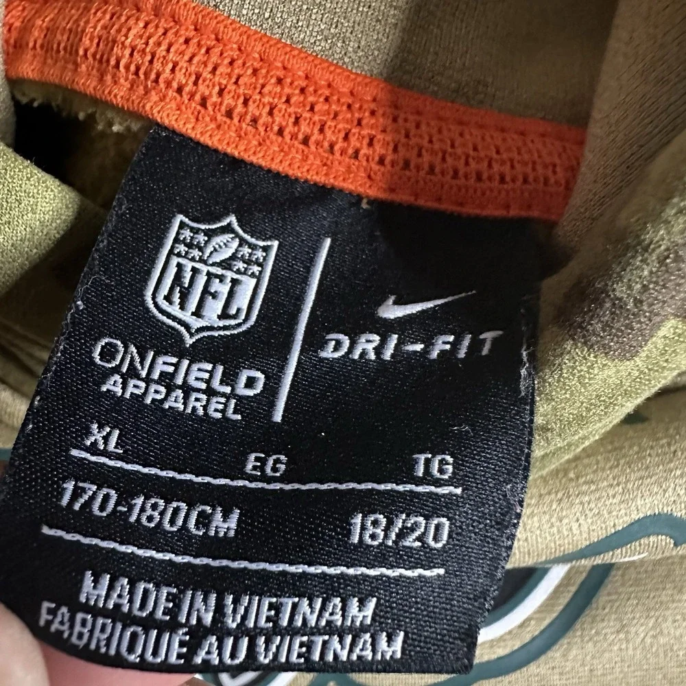 Nike OnField NFL Philadelphia Eagles Salute Service Hoodie Youth XL Camo Flag